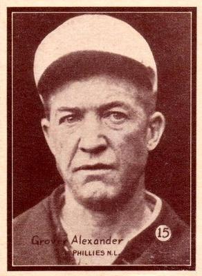 1931 W517 #15 Grover Cleveland Alexander Front