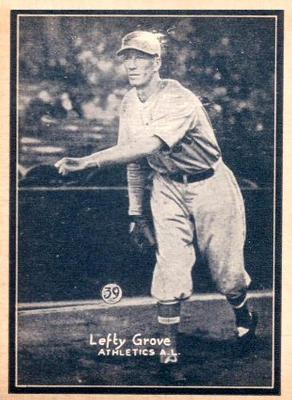 1931 W517 #39 Lefty Grove Front