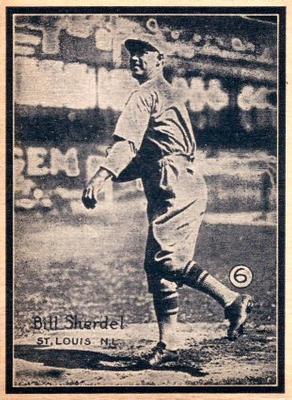 1931 W517 #6 Bill Sherdel Front