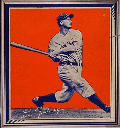 1935 Wheaties BB1 #NNO Lou Gehrig Front