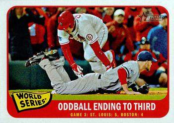2014 Topps Heritage #134 World Series Game 3: Oddball Ending to Third Front
