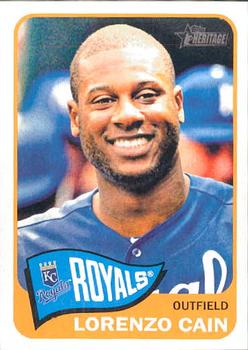 2014 Topps Heritage #393 Lorenzo Cain Front