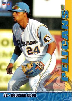 2013 Choice Myrtle Beach Pelicans #06 Rougned Odor Front