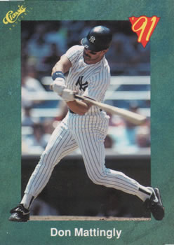 1991 Classic III #T56 Don Mattingly Front