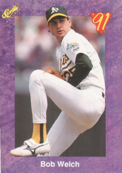 1991 Classic #199 Bob Welch Front