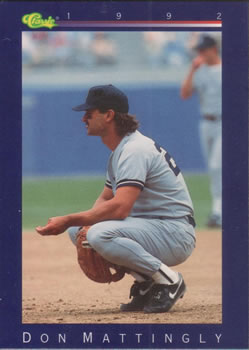 1992 Classic #105 Don Mattingly Front
