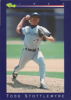 1992 Classic #14 Todd Stottlemyre Front