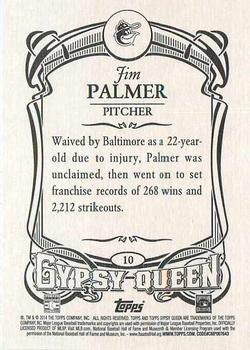 2014 Topps Gypsy Queen #10 Jim Palmer Back