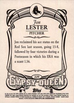 2014 Topps Gypsy Queen #229 Jon Lester Back