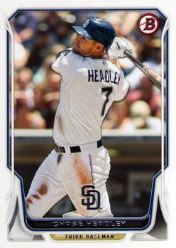 2014 Bowman #54 Chase Headley Front