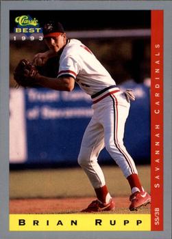 1993 Classic Best #115 Brian Rupp Front