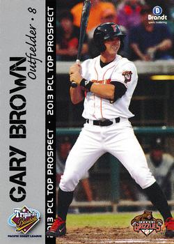 2013 Brandt Pacific Coast League Top Prospects #5 Gary Brown Front