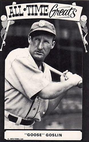 1973-80 TCMA All-Time Greats Postcards #NNO Goose Goslin Front