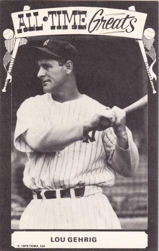 1973-80 TCMA All-Time Greats Postcards #NNO Lou Gehrig Front