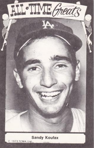 1973-80 TCMA All-Time Greats Postcards #NNO Sandy Koufax Front