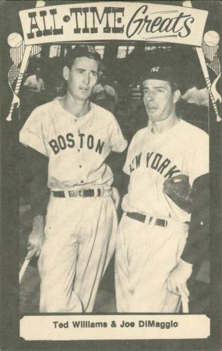 1973-80 TCMA All-Time Greats Postcards #NNO Ted Williams / Joe DiMaggio Front