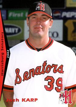2002 Grandstand Harrisburg Senators #9 Josh Karp Front