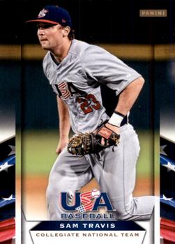 2013 Panini USA Baseball #21 Sam Travis Front