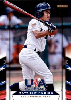 2013 Panini USA Baseball #59 Matthew Rudick Front