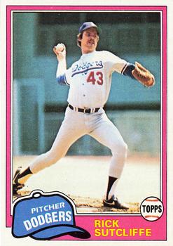 1981 Topps #191 Rick Sutcliffe Front