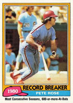 1981 Topps #205 Pete Rose Front
