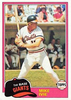1981 Topps #236 Mike Ivie Front
