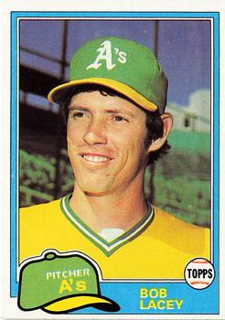 1981 Topps #481 Bob Lacey Front