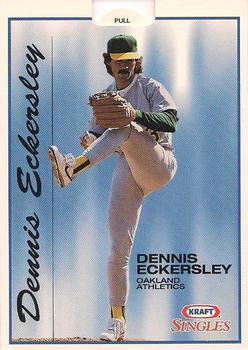 1993 Kraft Singles Superstars #6 Dennis Eckersley Front