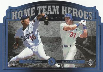 1997 Upper Deck Home Team Heroes #HT4 Hideo Nomo / Mike Piazza Front