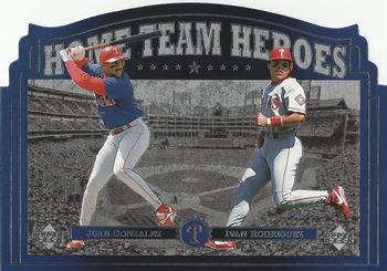 1997 Upper Deck Home Team Heroes #HT9 Juan Gonzalez / Ivan Rodriguez Front