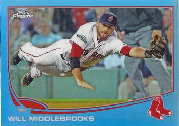 2013 Topps Chrome - Blue Refractors #133 Will Middlebrooks Front