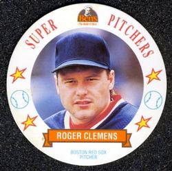 1993 Ben's Bakers Super Pitchers Discs #12 Roger Clemens Front