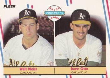 1988 Fleer - Glossy #652 Walt Weiss / Dave Otto Front