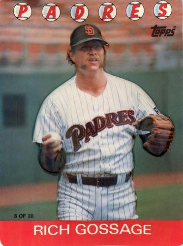 1986 Topps 3-D Baseball Stars #6 Rich Gossage Front