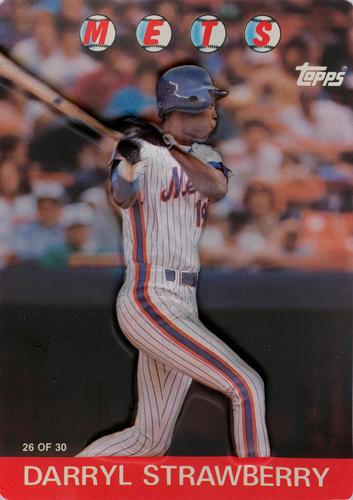 1986 Topps 3-D Baseball Stars #26 Darryl Strawberry Front