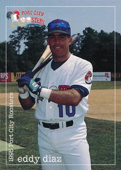 1995 Multi-Ad Port City Roosters #NNO Eddy Diaz Front