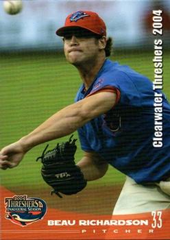 2004 Grandstand Clearwater Threshers #NNO Beau Richardson Front