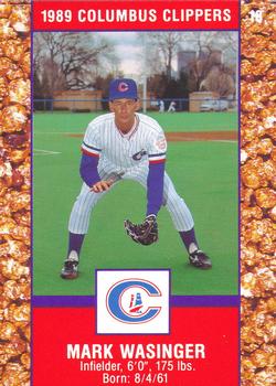 1989 Columbus Clippers Police #18 Mark Wasinger Front
