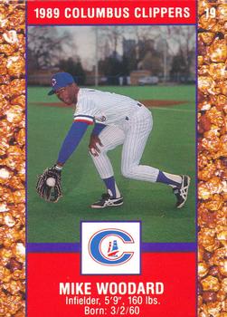 1989 Columbus Clippers Police #19 Mike Woodard Front