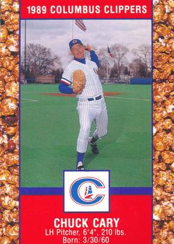 1989 Columbus Clippers Police #1 Chuck Cary Front