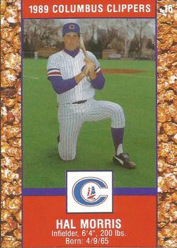 1989 Columbus Clippers Police #16 Hal Morris Front