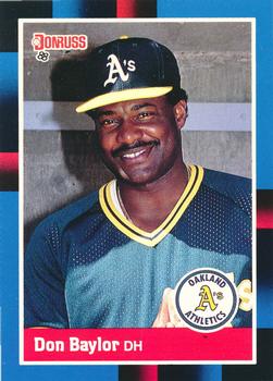 1988 Donruss Oakland Athletics Team Collection #NEW Don Baylor Front