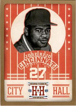 2013 Panini Hometown Heroes - City Hall Gold #CH7 Jose Rijo Front