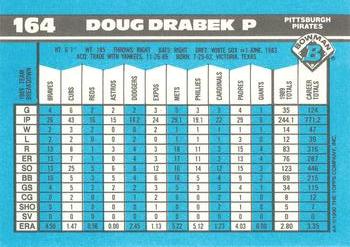 1990 Bowman - Limited Edition (Tiffany) #164 Doug Drabek Back