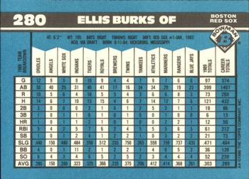 1990 Bowman - Limited Edition (Tiffany) #280 Ellis Burks Back