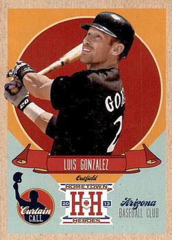 2013 Panini Hometown Heroes - Curtain Call #CC1 Luis Gonzalez Front