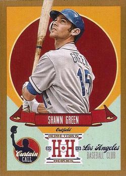 2013 Panini Hometown Heroes - Curtain Call Gold #CC5 Shawn Green Front