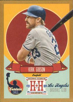 2013 Panini Hometown Heroes - Curtain Call Gold #CC10 Kirk Gibson Front