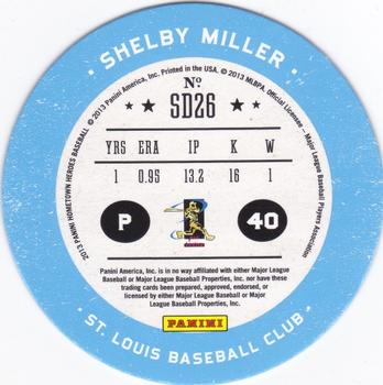 2013 Panini Hometown Heroes - Sport Discs #SD26 Shelby Miller Back
