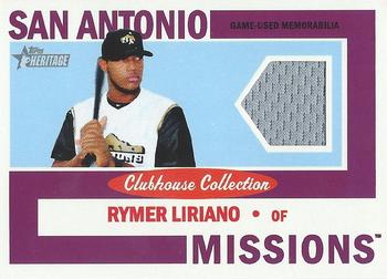 2013 Topps Heritage Minor League - Clubhouse Collection Relics #CCR-RL Rymer Liriano Front